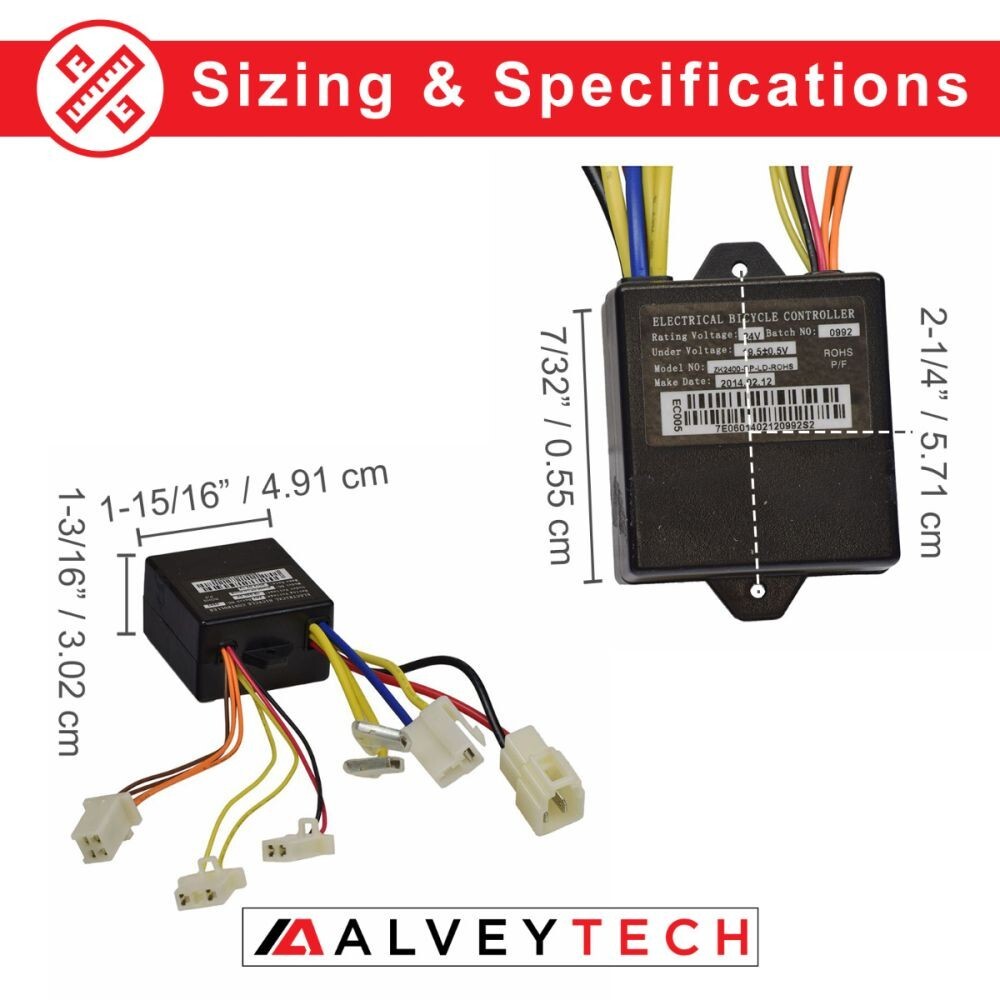 ZK2400-DP-LD Control Module with 4-Wire Throttle Connector for the Razor E175