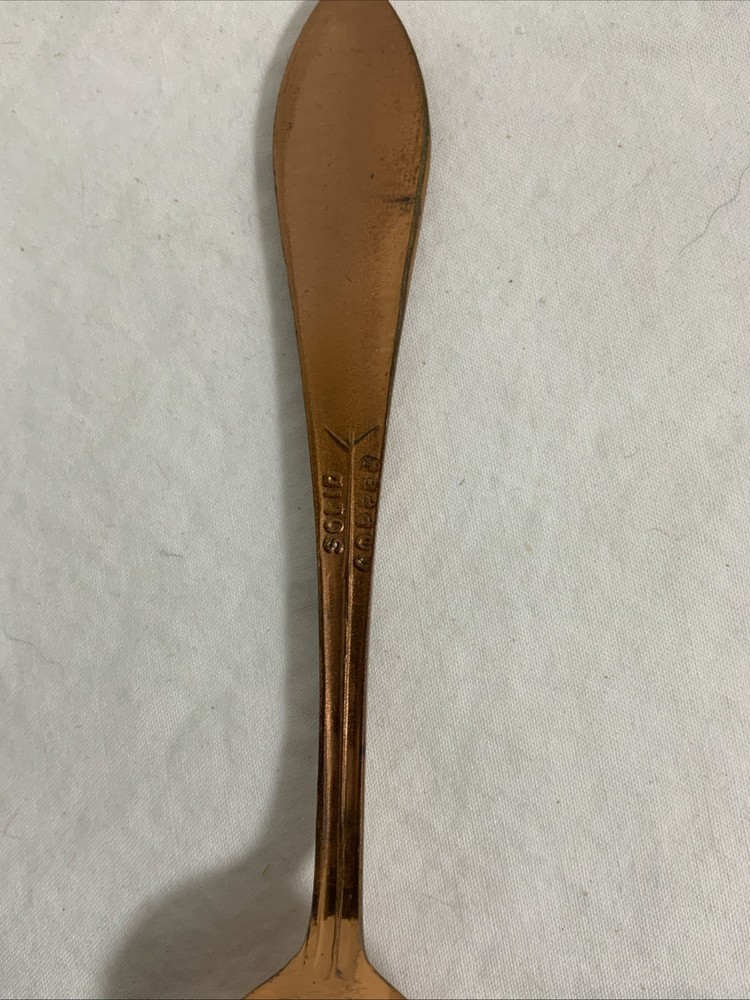 Rare Solid Copper Black Hills S.D. Souvenir Spoon & Mt Rushmore Spoon