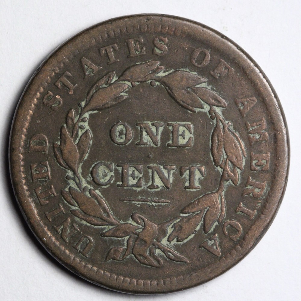 1838 Coronet Head Large Cent CHOICE VF E149 GJEZS