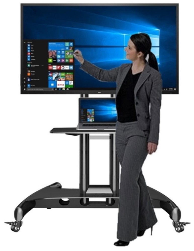 Dell 70" smart board Interactive whiteboard with mobile mount for classroom