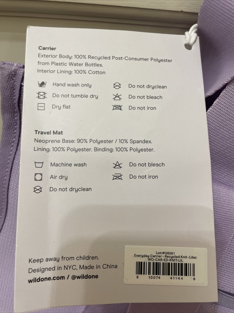 Defects Wild One Every Day Pet Carrier light lavender Lilac Read