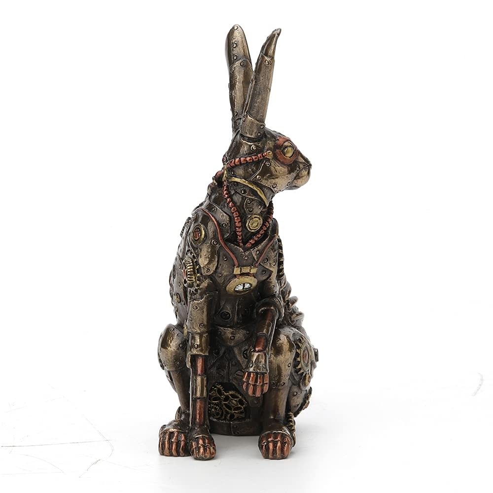 Veronese Design Steampunk Style Jack Rabbit Bronze Finished Statue