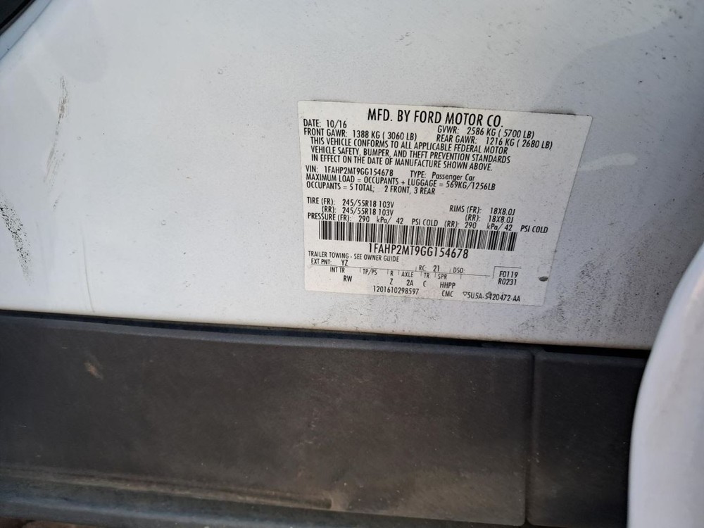 TAURUS 2016 Glove Box 4792389