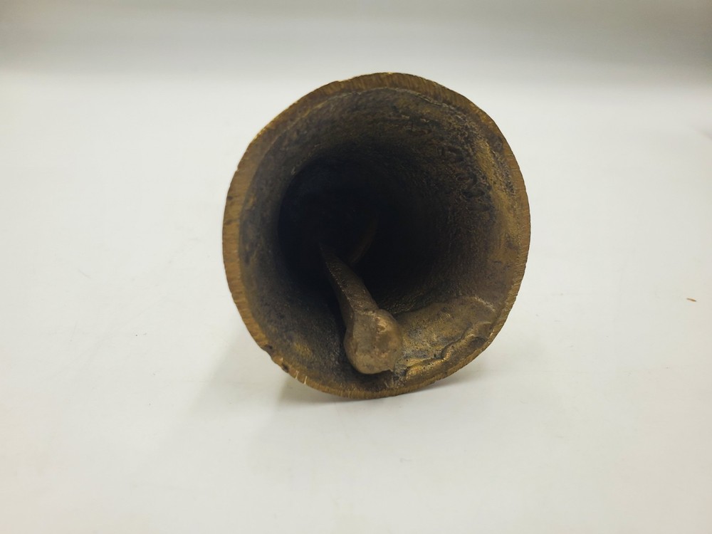 Old Brass Lord Hanuman Figurine Handcrafted Solid Temple Bell