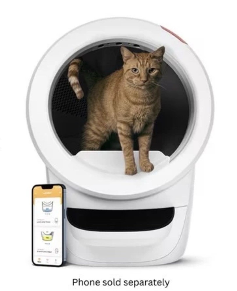 Litter-Robot 4 Automatic Self-Cleaning Cat Litter Box With Step WHITE