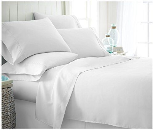 Becky Cameron Queen Sheet Set - White (6 Pieces)