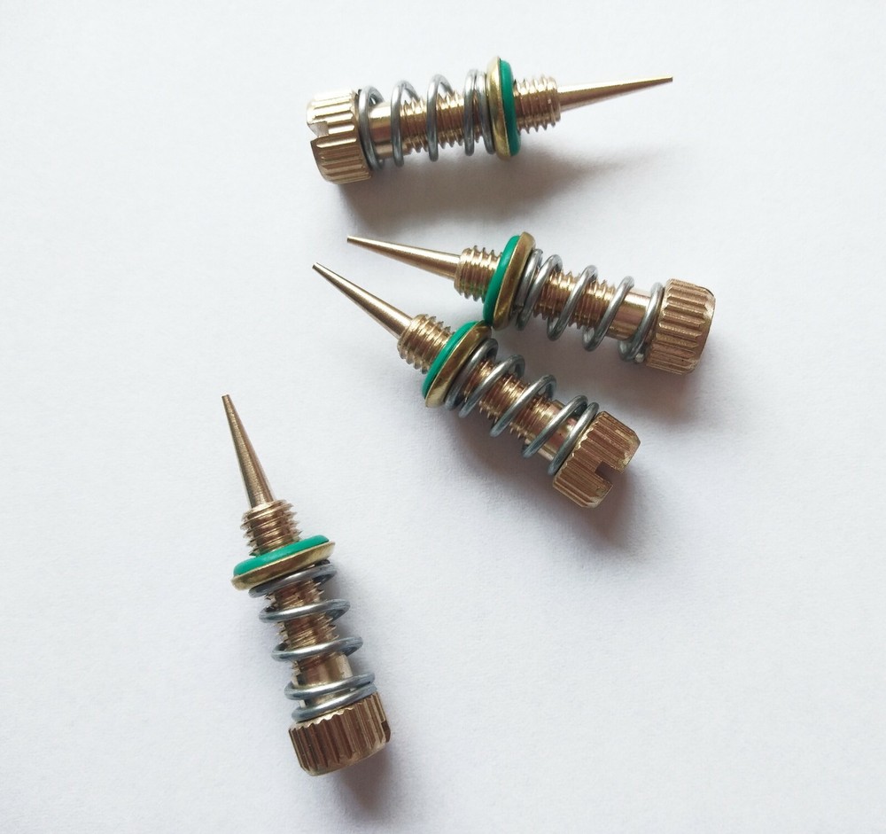 Idle air mixture screw Weber DCOE & IDF Solid brass CNC machining bowl mat 4 pcs