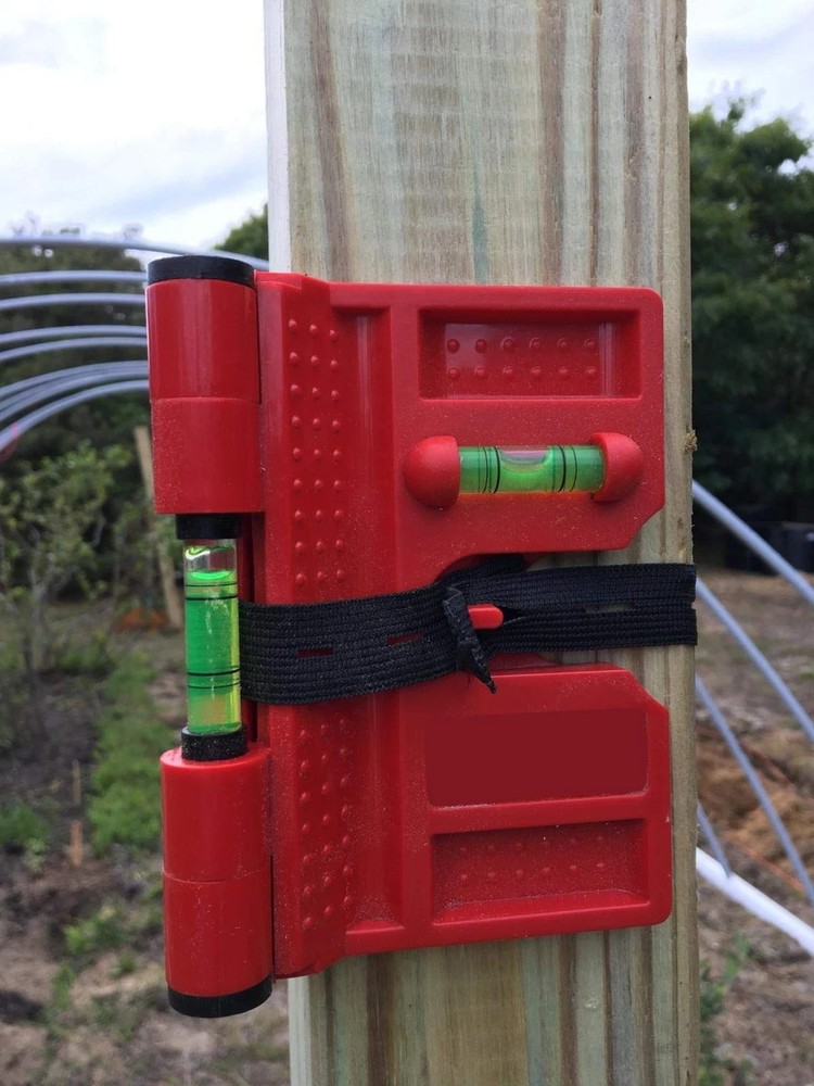 2 Pack Folding Magnetic Post Level for Pipe, Post and Beams Leveling
