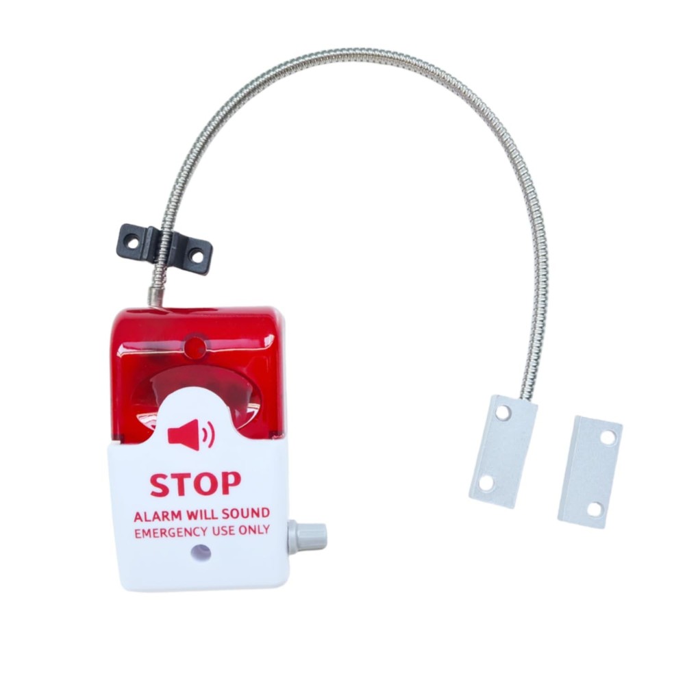 Exit Stopper Door Alarm with 110dB Siren, Battery Powered, Magnetic Sensor fo...
