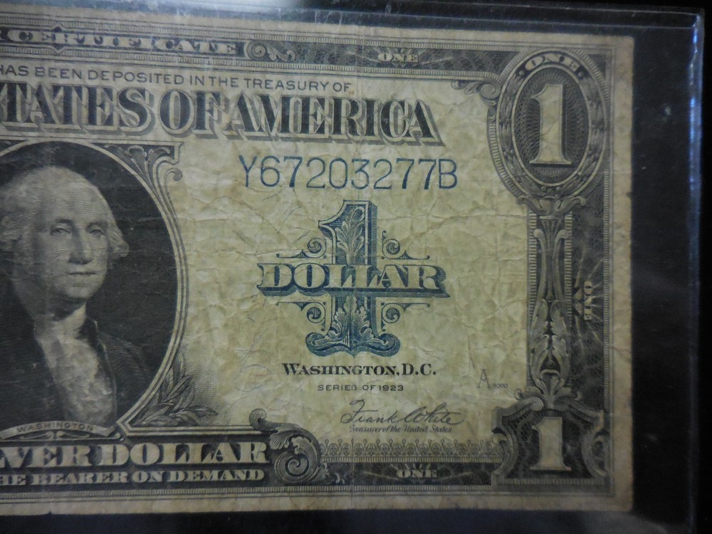 1923 $1 ONE DOLLAR ” SILVER CERTIFICATE LARGE SIZE NOTE