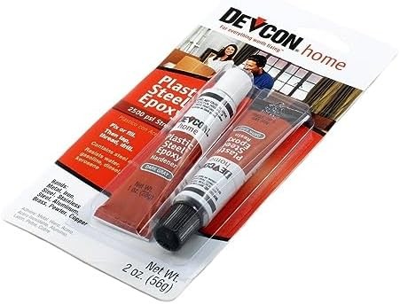 Devcon 52345 Plastic Steel Epoxy 1 oz 2-Part Tube