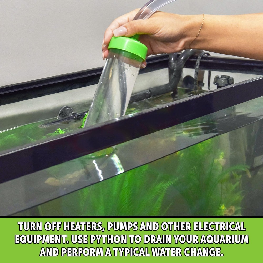 Python No Spill Clean and Fill Aquarium Maintenance System, Gravel 25', Clear