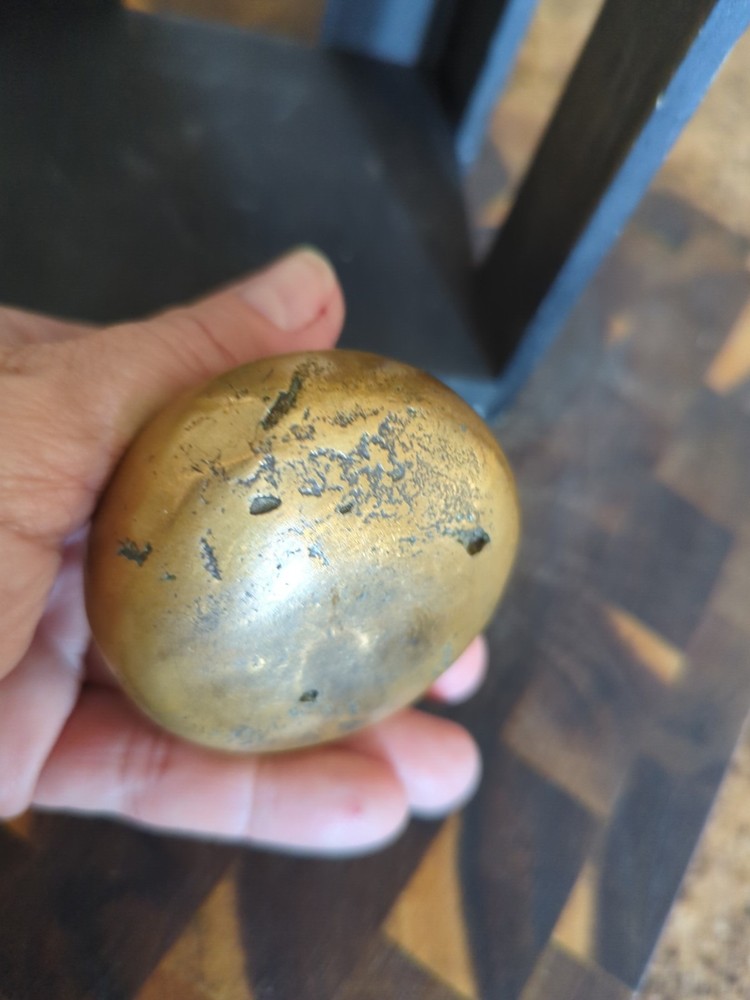 Antique Bronze pull front door knob Heavy **UNTESTED :-)**