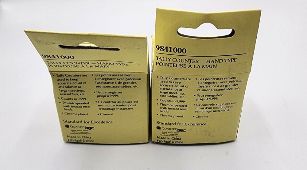 NEW QUARTET Tally Counter-Hand type 4-Digit Display