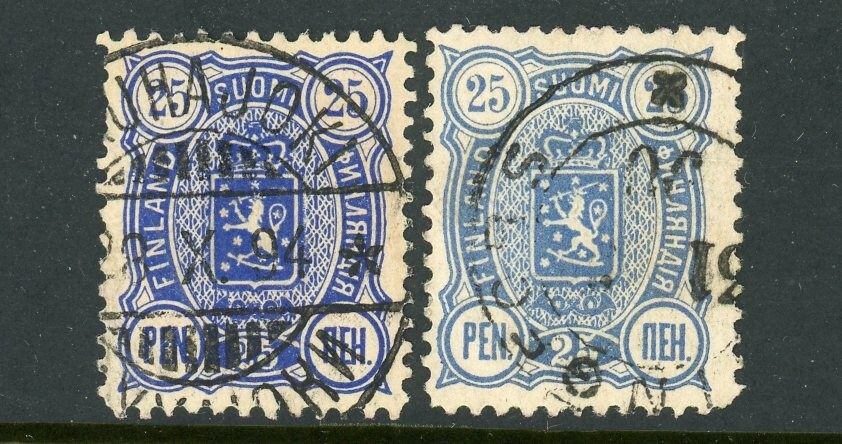 FINLAND  # 42 and 42a / 23-1-2o /,  used