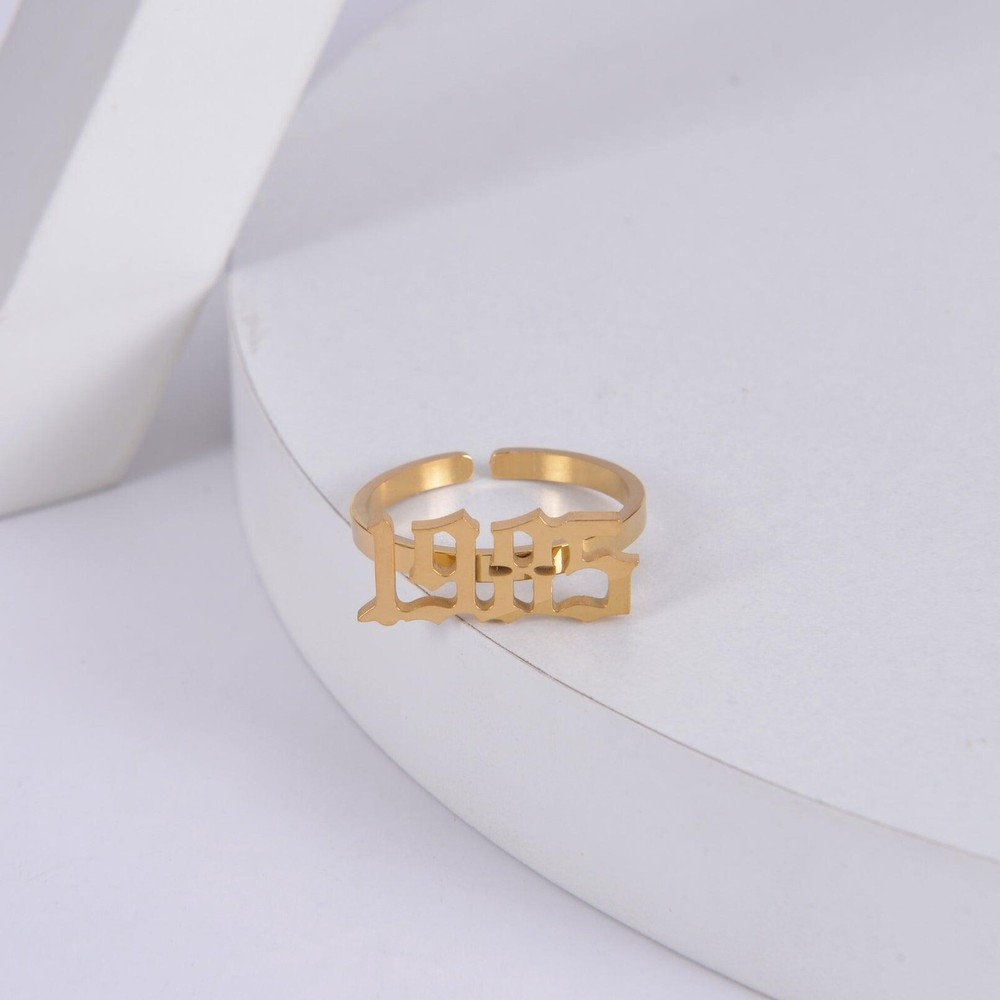 Pendantify Personalized Birth Year Ring | Custom Birth Year Ring Charm