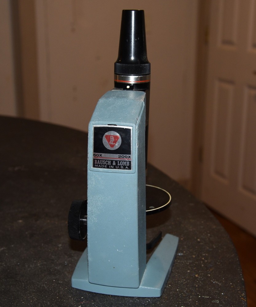 Vintage Bausch & Lomb Zoom Microscope 50x 200x