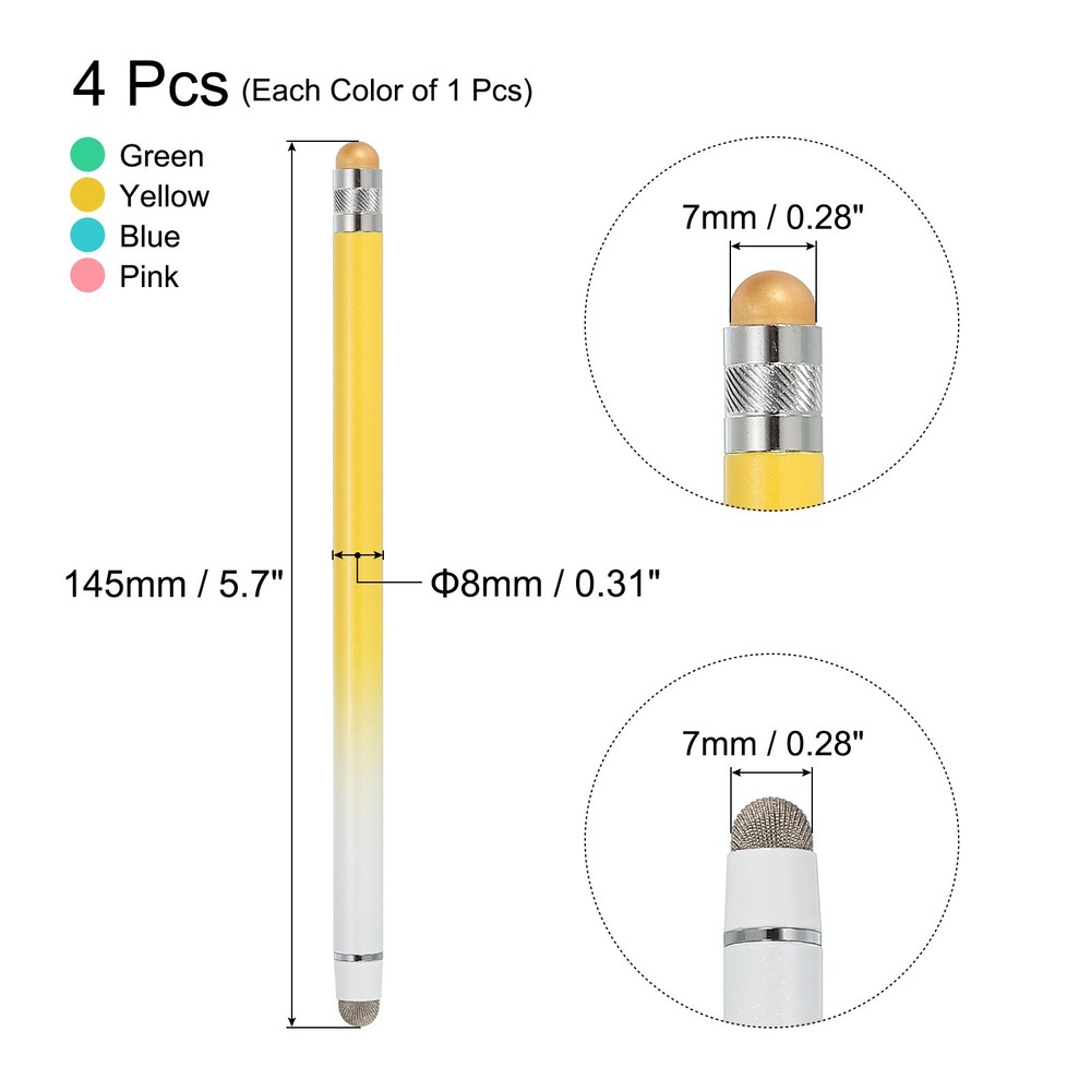 4pcs Stylus Pens for Touch Screens Capacitive Stylus Gradient