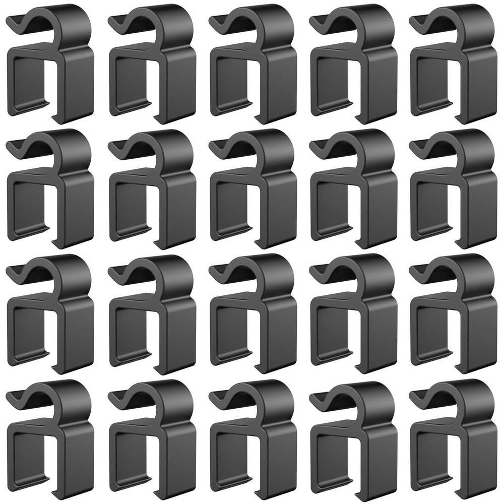 20 Pack Mic Cable Clips Microphone Cable Clip Mic Boompole Clips Wire Holder ...