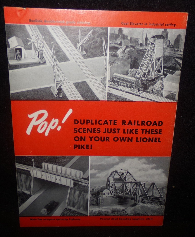 Lionel Train Layout Plan Booklet, Ca.1950, Free Shipping