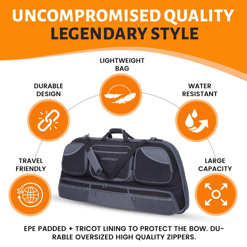 Numa Premium Compound Bow Case - Durable Archery Case with Large Capacity, Co...