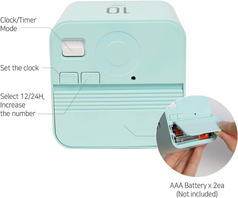 Multi Cube Timer/Rotating Flip Clock Timer Violet, Simple Operation, Digital ...