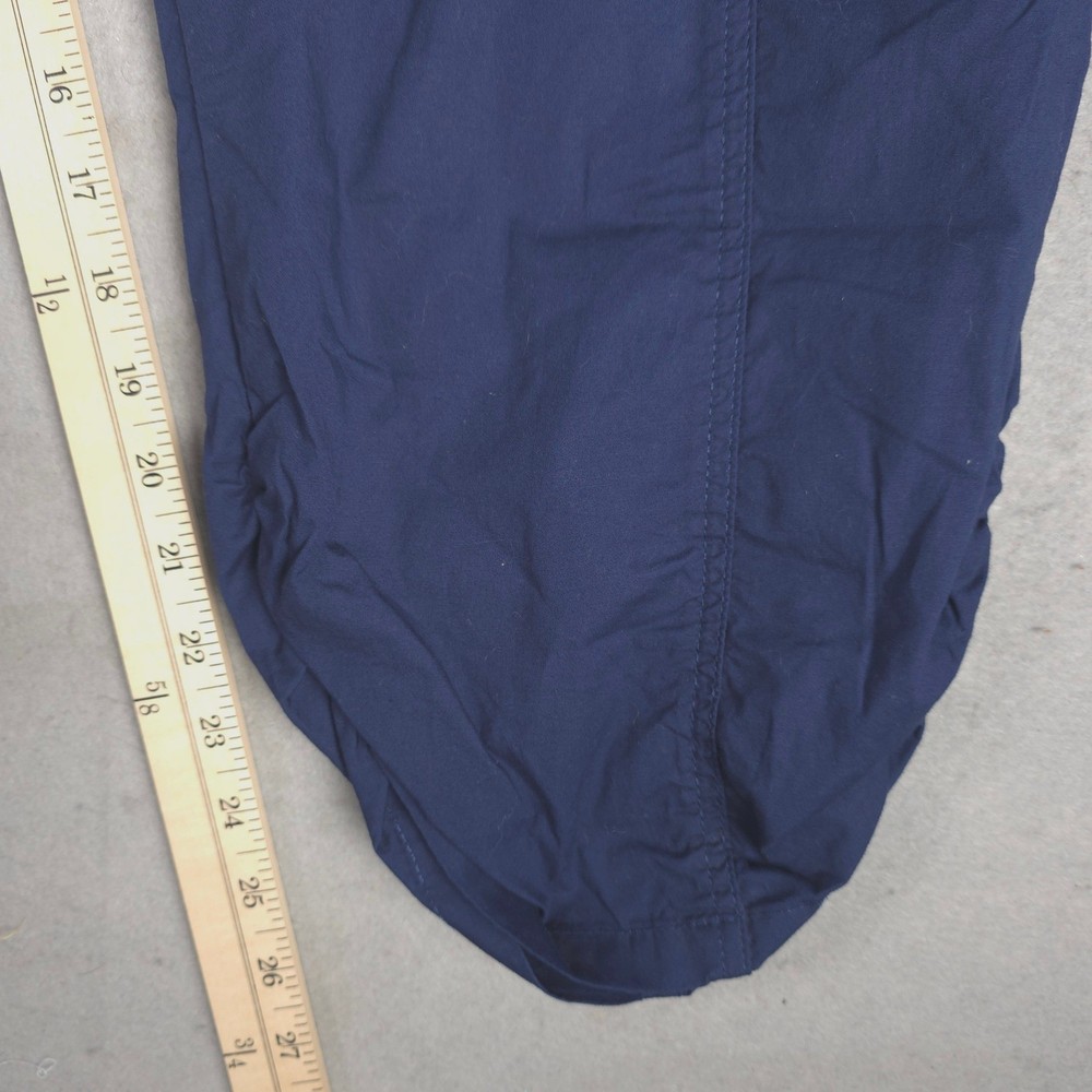 Torrid Plus Size 5X Blue Drawstring Pull On Stretch Crop Pants Mid Rise