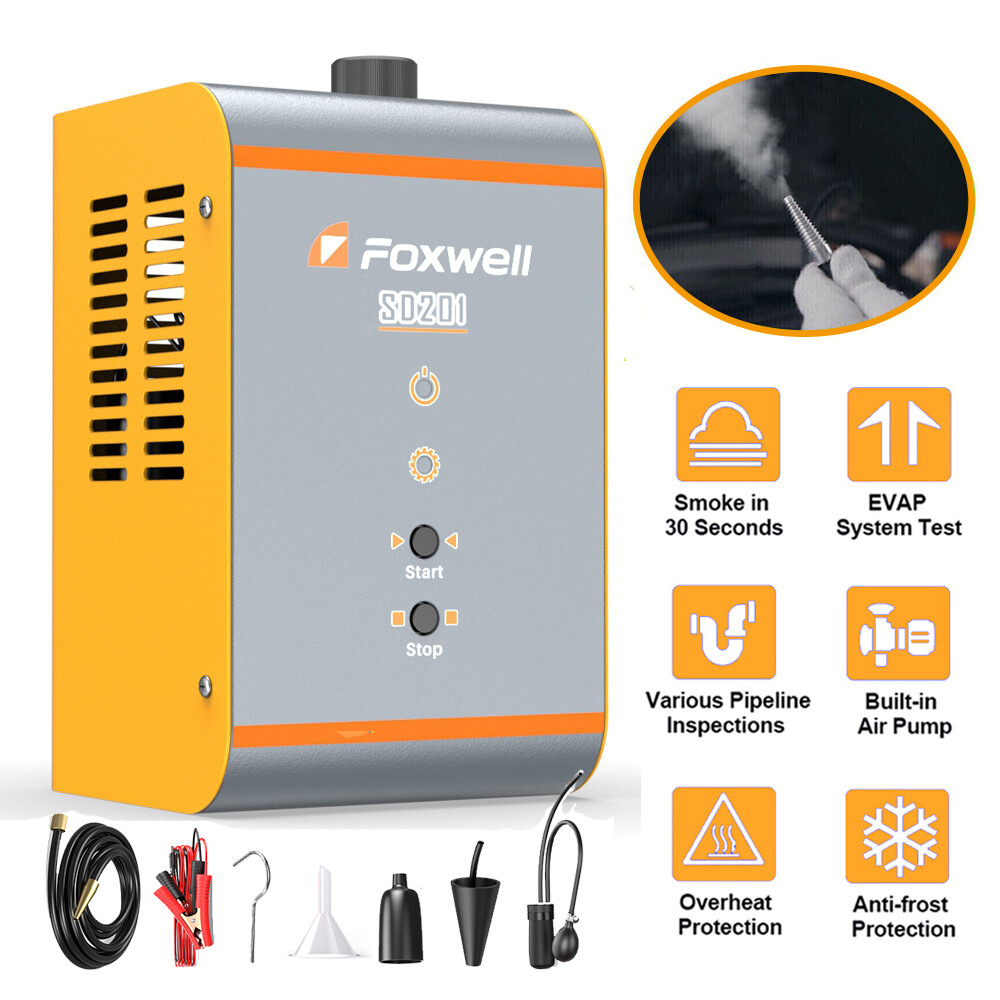 FOXWELL SD201 Auto Smoke Machine Leak Detector Tester Quick Accurate Testing New