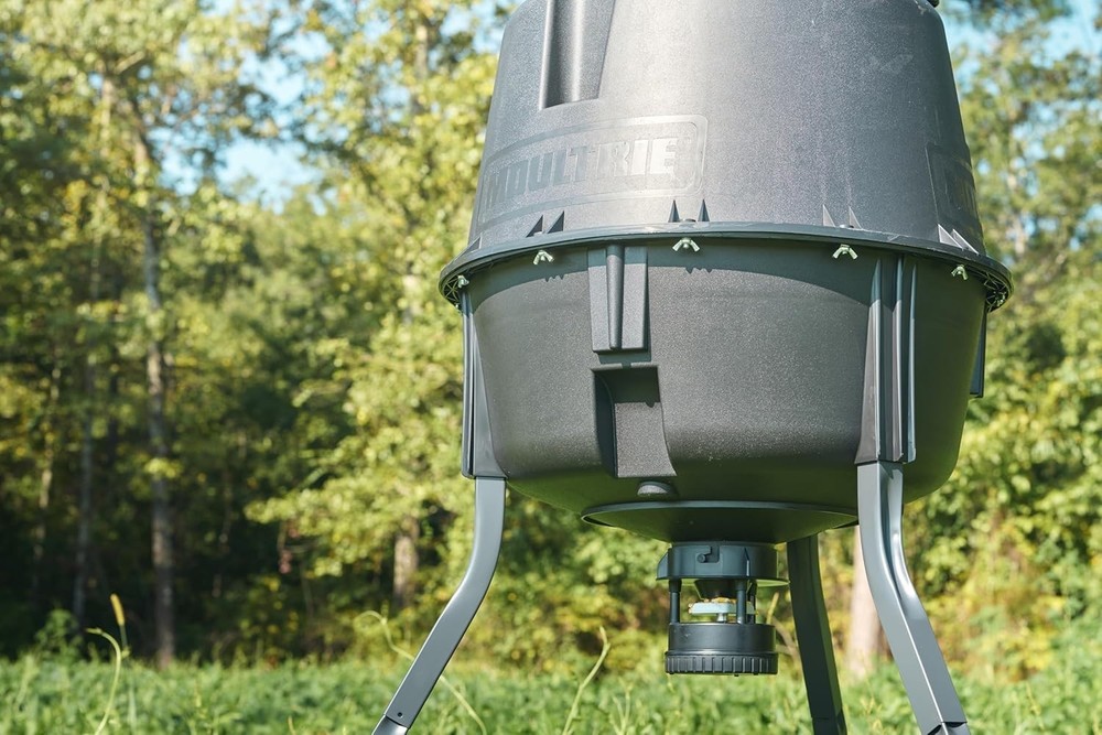 30-Gallon Deer Feeder Tripod - Quick-Lock Hopper System