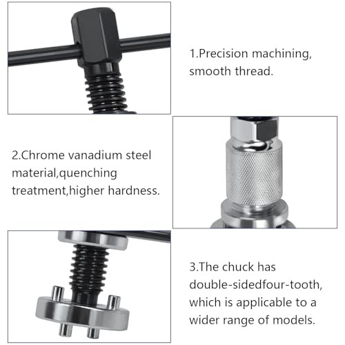 Brake Piston Wind Back Tool 3pcs Brake Caliper Rewind Tool for Replacement of