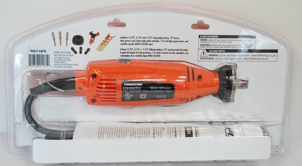 NEW - Power Care 467-164 120V Chainsaw Sharpener