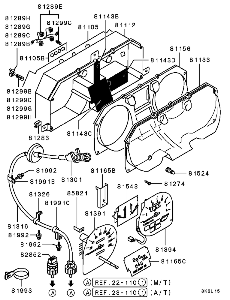 Speedometer Cable for Mitsubishi Montero 1992-1993 3.0L