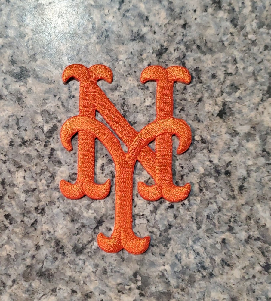 New York Mets Patch. Embroidered. Iron On Backing 3"x2.5"