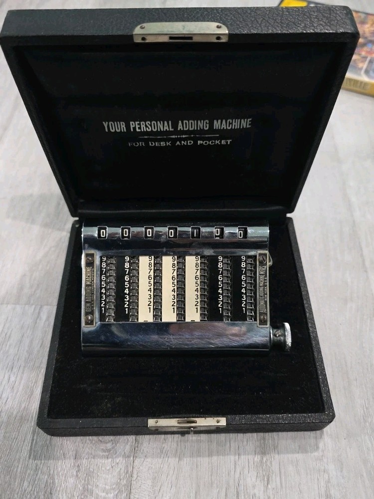 Vintage Great Display Condition Golden Gem Adding Machine/Mechanical Calculator