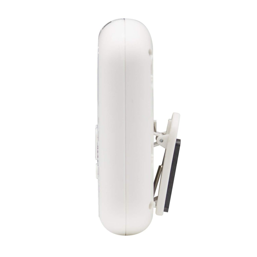 Multi-Alert (Sound, Light, Vibration) Digital Timer, Standard, White