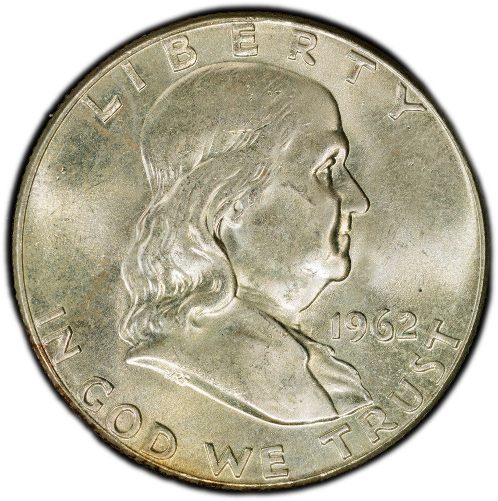 1962 Franklin Half Dollar PCGS MS64 - TrueView/Gold Shield - 90% Silver