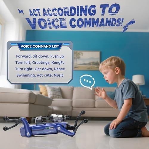 Interactive Smart Robot Dog Toy - Voice & Remote Control, 30+ Actions, Programma