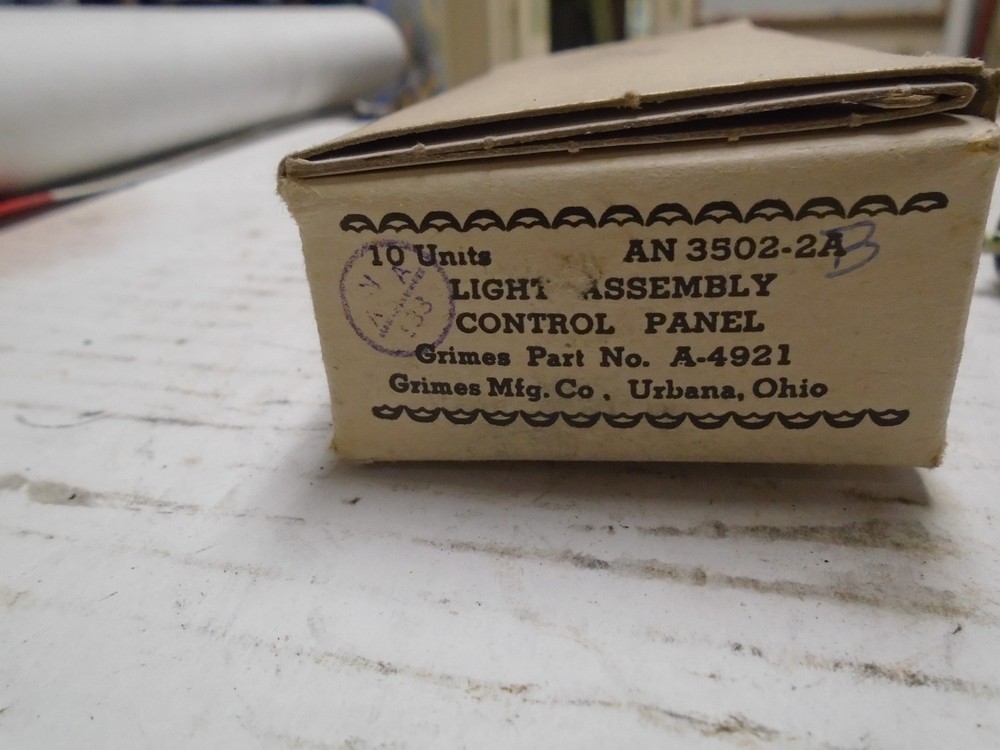 grimes light assy control panel an-3502 / grimes # a4921