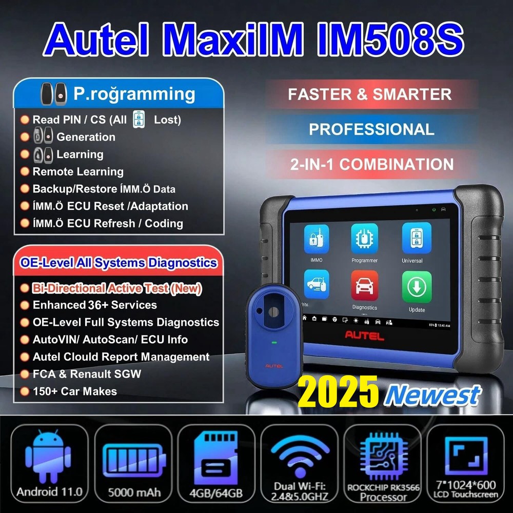 Autel MaxiIM IM508S IMMO KEY PROGRAMMING Auto Diagnostic Tool Full System Scan