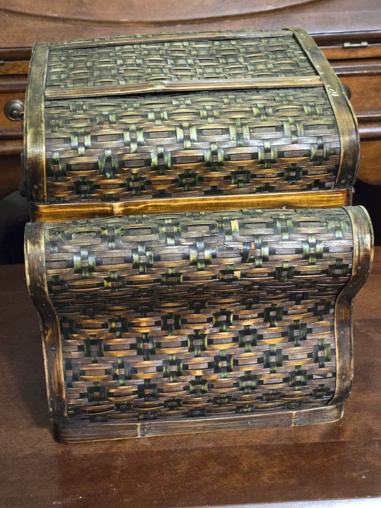 "Thomas Pacconi Basket with Lid Vintage Great Shape.