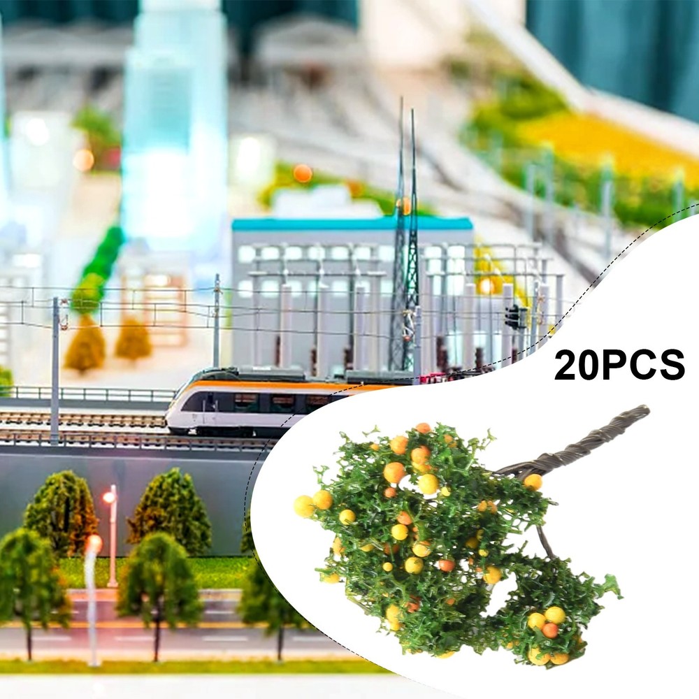 DIY Model Trees O Scale 20 Pcs Architecture Tree Orange Fruit Tree Model Replace