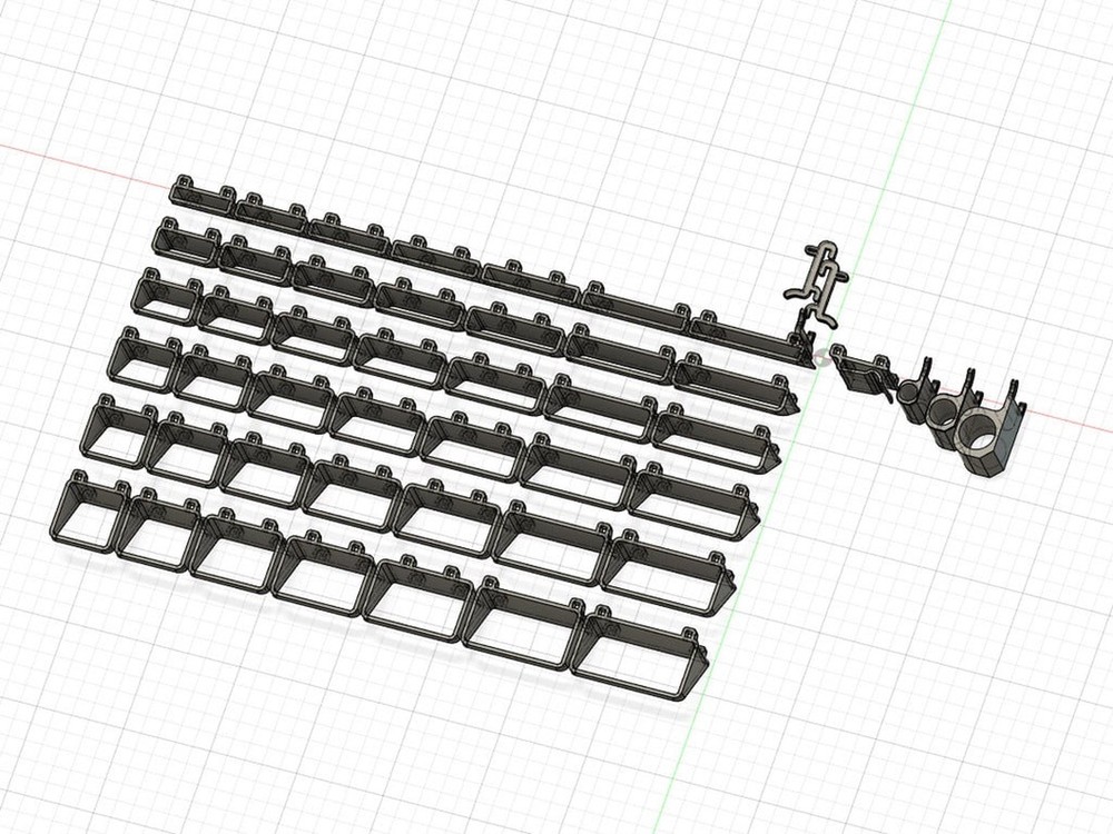 Pegboard Tool Holders for Japanese Pegboards - Workshop Organization Set - 5mm H