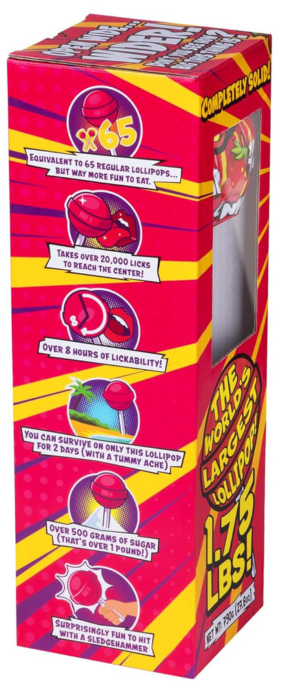 - the World'S Largest Lollipop (1.75Lbs of Solid Candy!)