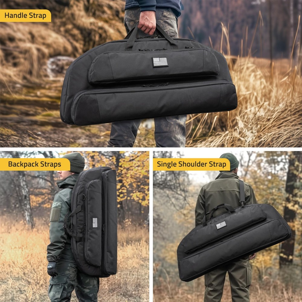 CVLIFE 37 Compound Bow Case, Bow Bag Soft Bow Case Compact Arrow Case, Lightw...