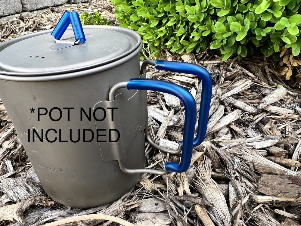 Titanium Pot Silicone Handle Modification (Blue)