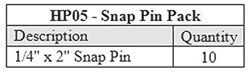 Muddy Treestand Snap Pins 10PK One Size, Multi