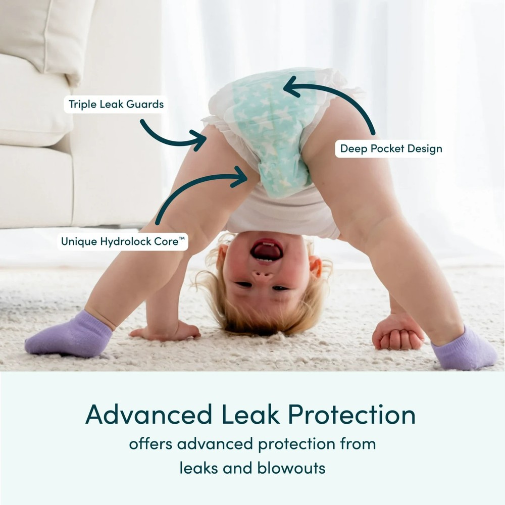 Rascals Premium 360 Absorbent Pull-On Diapers, Size 4, 60 Count