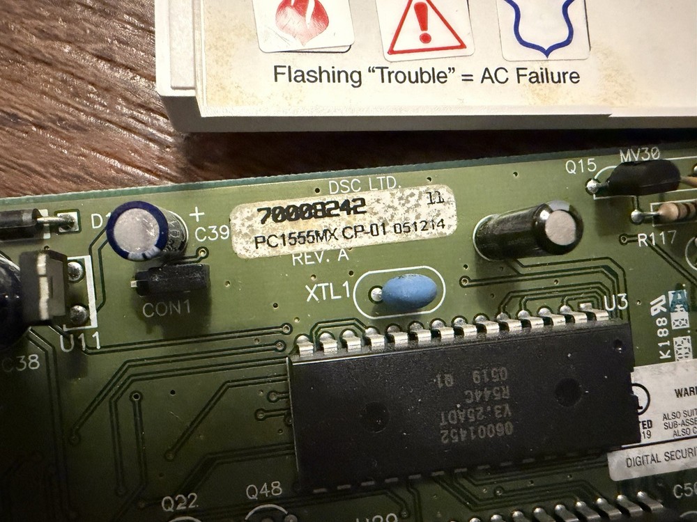 DSC PC1555 PowerSeries Control Panel, Keypads, Power Supply DSC RF5501-433NA