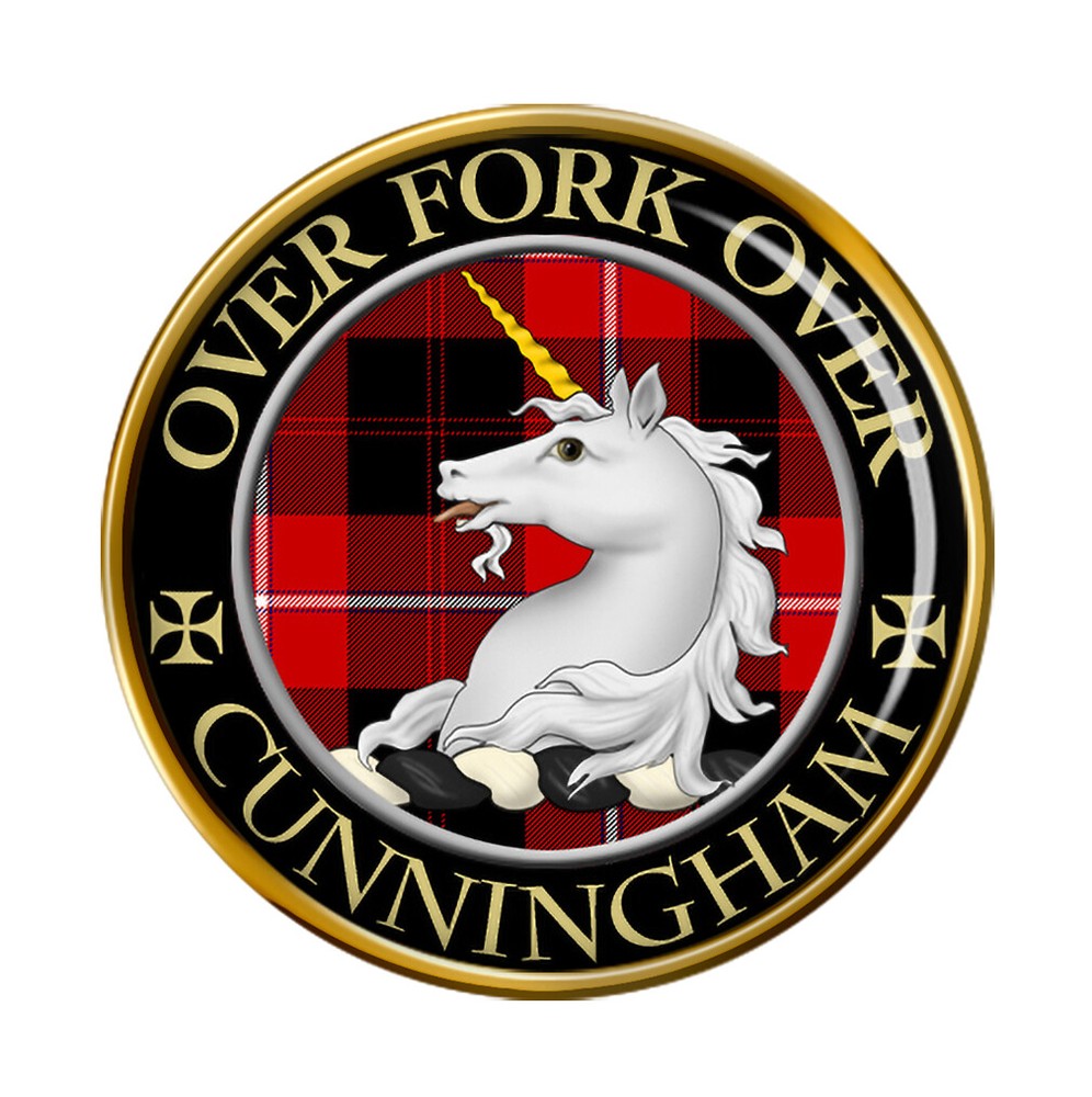 Cunningham Scottish Clan Pin Badge