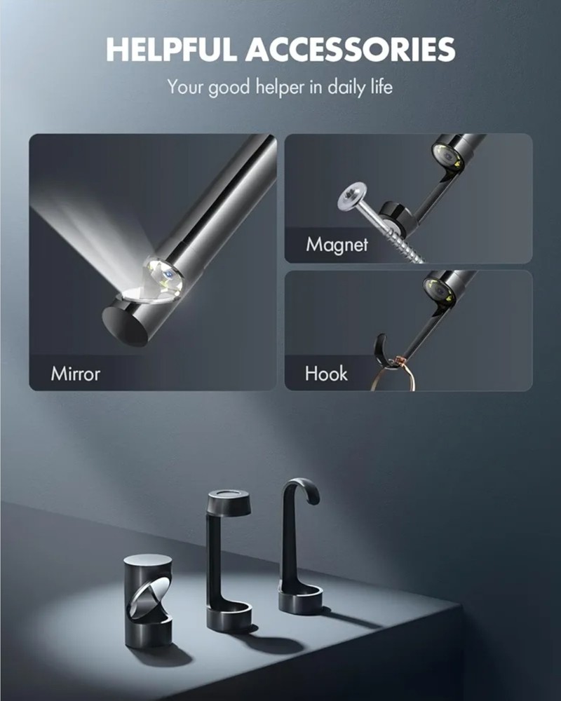 Anykit USB Endoscope inspection Camera Borescope Fit for iPhone and Android